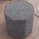 Σκαμπό Hexa Megapap υφασμάτινο χρώμα γκρι 40x40x42εκ.