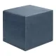 Σκαμπό April Megapap βελούδινο χρώμα ανθρακί 40x40x40εκ.
