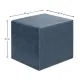 Σκαμπό April Megapap βελούδινο χρώμα ανθρακί 40x40x40εκ.