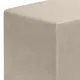 Σκαμπό April Megapap βελούδινο χρώμα μπεζ 40x40x40εκ.