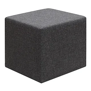 Σκαμπό Linda Megapap υφασμάτινο χρώμα ανθρακί 40x40x40εκ.