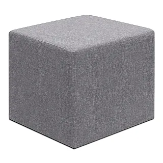 Σκαμπό Linda Megapap υφασμάτινο χρώμα γκρι 40x40x40εκ.