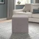 Σκαμπό Linda Megapap υφασμάτινο χρώμα καφέ 40x40x40εκ.
