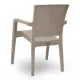 Πολυθρόνα πολυπροπυλενίου Clio Megapap recycled χρώμα cappuccino 57x55x86εκ. - Πολυθρόνες - Καρέκλες κήπου