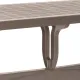 Τραπέζι πολυπροπυλενίου Callan Megapap χρώμα cappuccino 140x80x73εκ. - Τραπέζια κήπου