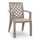 Πολυθρόνα πολυπροπυλενίου Kira Megapap χρώμα cappuccino 58x52x87εκ. - Πολυθρόνες - Καρέκλες κήπου