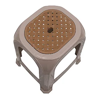 Σκαμπό πολυπροπυλενίου στοιβαζόμενο Desia Megapap χρώμα μπεζ 35x35x45εκ.