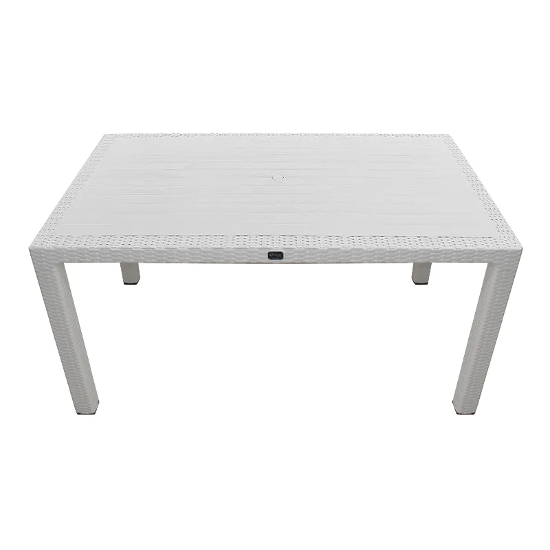 Τραπέζι πολυπροπυλενίου Kalan Megapap χρώμα λευκό 150x90x75εκ.
