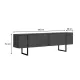 Έπιπλο τηλεόρασης Luxe Megapap χρώμα ανθρακί 180x30x50εκ.