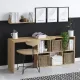 Γραφείο εργασίας Blake Megapap χρώμα φυσικό οξιάς 145x45x74εκ.