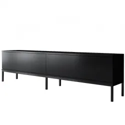 Έπιπλο τηλεόρασης Lord Megapap χρώμα μαύρο 180x30x47εκ.