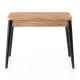 Τραπέζι Dolunay Megapap επεκτεινόμενο χρώμα atlantic pine - μαύρο 100x60(120x100)x79,5εκ.