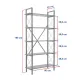Βιβλιοθήκη Elysian Megapap χρώμα travertine - μαύρο 90x33,5x180εκ.