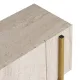Έπιπλο τηλεόρασης Nexus Megapap χρώμα travertine - χρυσό 180x30x45,5εκ.