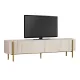 Έπιπλο τηλεόρασης Nexus Megapap χρώμα travertine - χρυσό 180x30x45,5εκ.