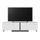 Έπιπλο τηλεόρασης Arlen Megapap με Led Rgb χρώμα λευκό 180x32x50εκ.