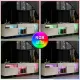 Έπιπλο τηλεόρασης Norm Megapap με Led Rgb χρώμα travertine - χρυσό 180x32x55εκ.