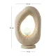 Φωτιστικό επιτραπέζιο Zoga Megapap G9 fiberglass μονόφωτο χρώμα εκρού 30x17x50εκ.