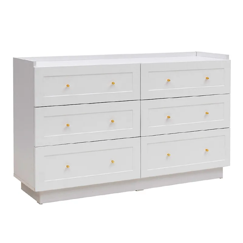 Συρταριέρα Henry Megapap χρώμα λευκό 140x40x75εκ.