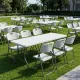 Τραπέζι catering - συνεδρίου Capri Megapap πτυσσόμενο - βαλίτσα χρώμα λευκό του πάγου 183x76x74εκ.