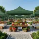 Κιόσκι - Gazebo Bari Megapap πτυσσόμενο μεταλλικός σκελετός - αδιάβροχο ύφασμα χρώμα πράσινο 3x3x3,10m.