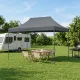 Κιόσκι - Gazebo Bari Megapap πτυσσόμενο μεταλλικός σκελετός - αδιάβροχο ύφασμα χρώμα γκρι 3x4,5x3,20m.