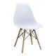 Σετ τραπεζαρία 5τμχ Allos - Nova Megapap χρώμα sapphire oak - λευκό 75x75x77εκ.