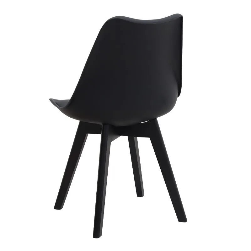 Σετ τραπεζαρία 5τμχ Allos - Viva Megapap χρώμα sapphire oak - μαύρο 75x75x77εκ.