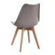 Σετ τραπεζαρία 5τμχ Allos - Viva Megapap χρώμα sapphire oak - cappuccino 75x75x77εκ.