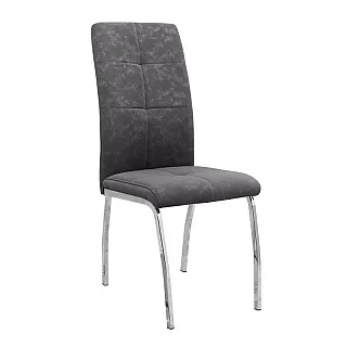 Σετ τραπεζαρία 5τμχ Darlen - Alma Megapap χρώμα sapphire oak - γκρι 125x72x74εκ.