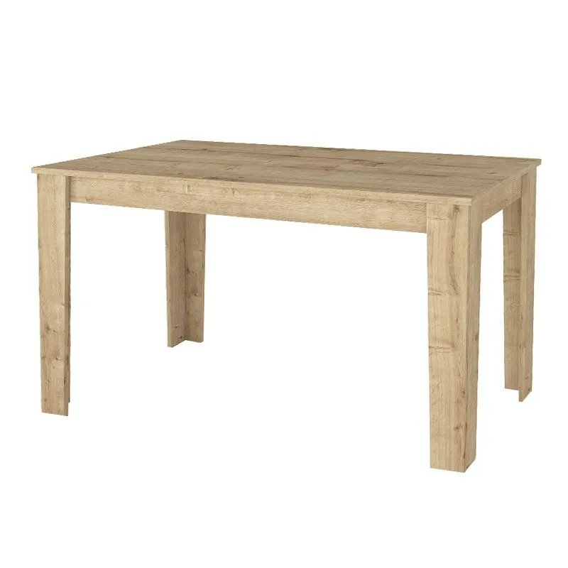 Σετ τραπεζαρία 5τμχ Darlen - Alma Megapap χρώμα sapphire oak - γκρι 125x72x74εκ.