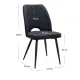 Σετ τραπεζαρία 5τμχ Darlen - Christy Megapap χρώμα sapphire oak - ανθρακί 125x72x74εκ.