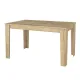 Σετ τραπεζαρία 5τμχ Darlen - Bianca Megapap χρώμα sapphire oak - γκρι 125x72x74εκ.