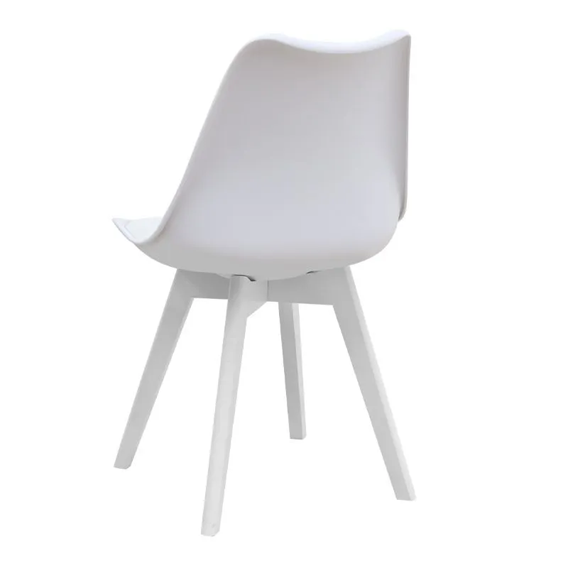 Σετ τραπεζαρία 5τμχ Darlen - Viva Megapap χρώμα λευκό 125x72x74εκ.