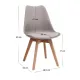 Σετ τραπεζαρία 5τμχ Darlen - Viva Megapap χρώμα λευκό - cappuccino 125x72x74εκ.