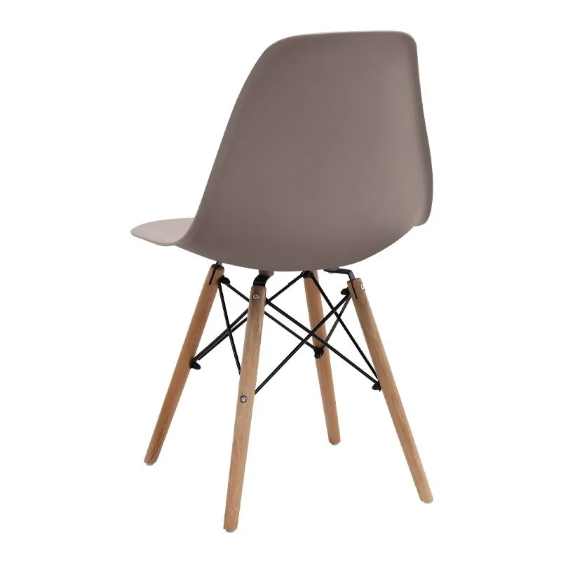 Σετ τραπεζαρία 5τμχ Darlen - Nova Megapap χρώμα sencron black - cappuccino 125x72x74εκ.