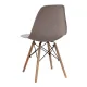 Σετ τραπεζαρία 5τμχ Darlen - Nova Megapap χρώμα sencron black - cappuccino 125x72x74εκ.