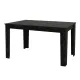 Σετ τραπεζαρία 5τμχ Darlen - Nova Megapap χρώμα sencron black - cappuccino 125x72x74εκ.