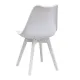 Σετ τραπεζαρία 5τμχ Darlen - Viva Megapap χρώμα sencron black - λευκό 125x72x74εκ.
