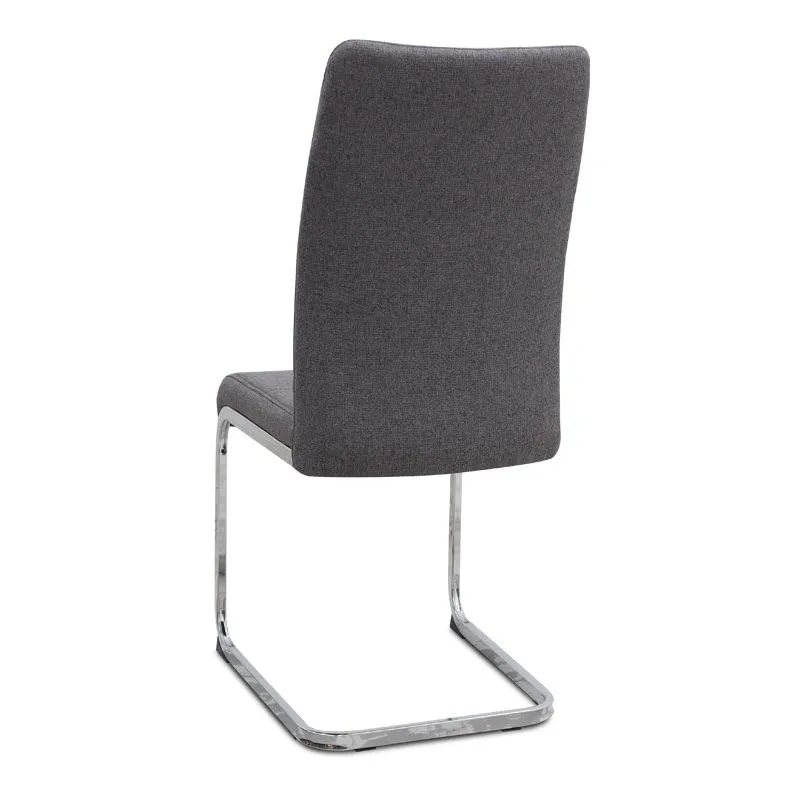 Σετ τραπεζαρία 5τμχ Darlen - Laura Megapap χρώμα sencron black - γκρι 125x72x74εκ.