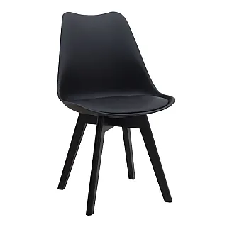 Σετ τραπεζαρία 5τμχ Xana - Viva Megapap χρώμα sepet oak - μαύρο Ø90x77,7εκ.