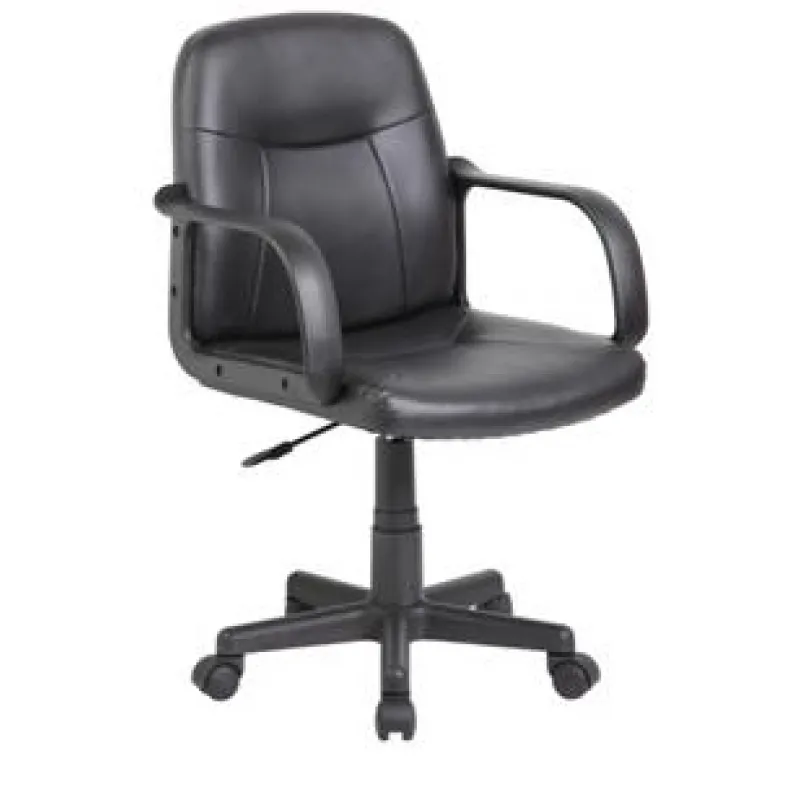 VELCO Pro Systems ΚΑΡΕΚΛΑ ΓΡΑΦΕΙΟΥ ΜΑΥΡΗ-ΔΙΑΣΤΑΣΕΙΣ: 55x55x81/94cm- ΕΠΙΦΑΝΕΙΑ PVC - 66-20040 - Καρέκλες Γραφείου