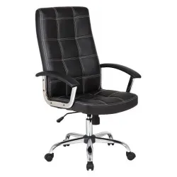 VELCO Pro Systems ΠΟΛΥΘΡΟΝΑ ΓΡΑΦΕΙΟΥ ΜΑΥΡΗ ΔΙΕΥΘΥΝΤΟΥ-ΔΙΑΣΤΑΣΕΙΣ: 64x55x103/113cm- ΕΠΙΦΑΝΕΙΑ PVC - 66-20057