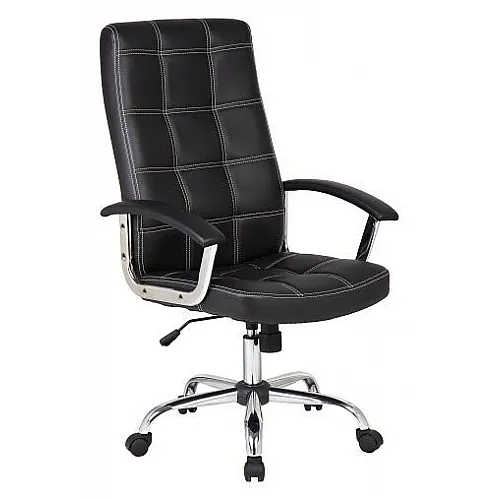 VELCO Pro Systems ΠΟΛΥΘΡΟΝΑ ΓΡΑΦΕΙΟΥ ΜΑΥΡΗ ΔΙΕΥΘΥΝΤΟΥ-ΔΙΑΣΤΑΣΕΙΣ: 64x55x103/113cm- ΕΠΙΦΑΝΕΙΑ PVC - 66-20057
