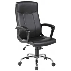 VELCO Pro Systems ΚΑΡΕΚΛΑ ΓΡΑΦΕΙΟΥ ΜΑΥΡΗ -ΔΙΑΣΤΑΣΕΙΣ: 62.5x63x110/120cm- ΕΠΙΦΑΝΕΙΑ PU - PVC - 66-23621