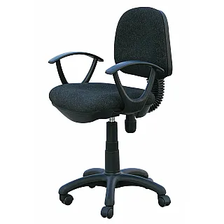 VELCO Pro Systems ΚΑΡΕΚΛΑ ΓΡΑΦΕΙΟΥ ΠΑΙΔΙΚΗ ΜΑΥΡΗ ΜΕ ΜΠΡΑΤΣΑ -ΔΙΑΣΤΑΣΕΙΣ: 57x47x81/92cm - Κ04767-1