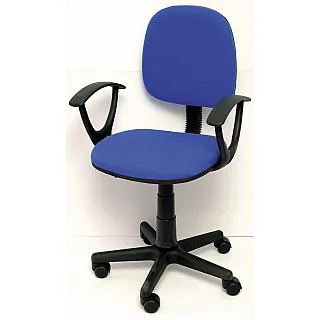 VELCO Pro Systems ΚΑΡΕΚΛΑ ΓΡΑΦΕΙΟΥ ΠΑΙΔΙΚΗ ΜΠΛΕ ΜΕ ΜΠΡΑΤΣΑ -ΔΙΑΣΤΑΣΕΙΣ: 57x47x81/92cm - Κ04767-2