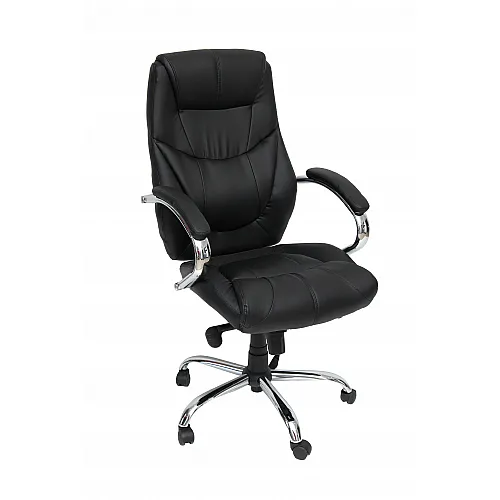 VELCO Pro Systems ΠΟΛΥΘΡΟΝΑ ΓΡΑΦΕΙΟΥ ΜΑΥΡΗ ΔΙΕΥΘΥΝΤΟΥ- ΔΙΑΣΤΑΣΕΙΣ: 65x55x115/120cm ΕΠΙΦΑΝΕΙΑ PVC - 66-22372