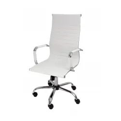 VELCO Pro Systems ΚΑΡΕΚΛΑ ΓΡΑΦΕΙΟΥ ΛΕΥΚΗ ΔΙΕΥΘΥΝΤΟΥ -ΔΙΑΣΤΑΣΕΙΣ: 55x53x105/115cm- ΕΠΙΦΑΝΕΙΑ PU - 66-23539