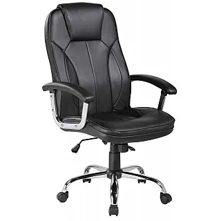VELCO Pro Systems ΚΑΡΕΚΛΑ ΓΡΑΦΕΙΟΥ ΜΑΥΡΗ -ΔΙΑΣΤΑΣΕΙΣ: 63x69x110/118cm- ΕΠΙΦΑΝΕΙΑ PU - PVC - 66-23614